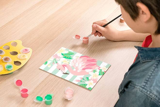 Ravensburger - Numéro d'art - Cerf romantique - Coffrets Peinture Enfants -  Coffrets Créatifs pour enfant