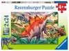 Puzzles 2x24 p - Mammouths et dinosaures Puzzle;Puzzle enfant - Ravensburger