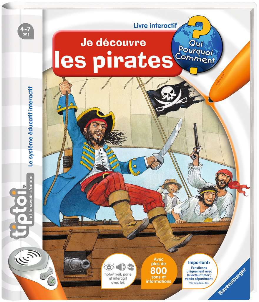 TIPTOI - Livre éducatif Je découvre les pirates …