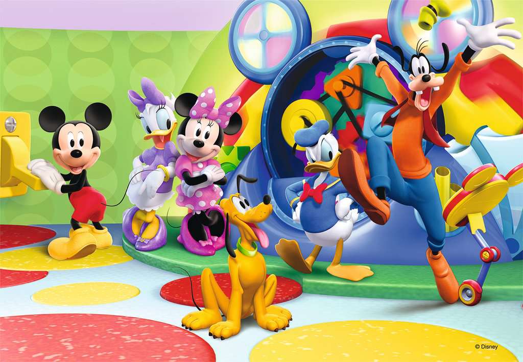 Puzzles 2x12 p - Mickey, Minnie et leurs amis / Disney, Puzzle enfant, Puzzle, Produits