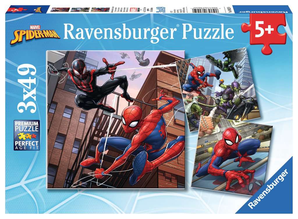 SPIDER-MAN - Mon Petit Livre Puzzle - 5 puzzles 9 pièces - Marvel