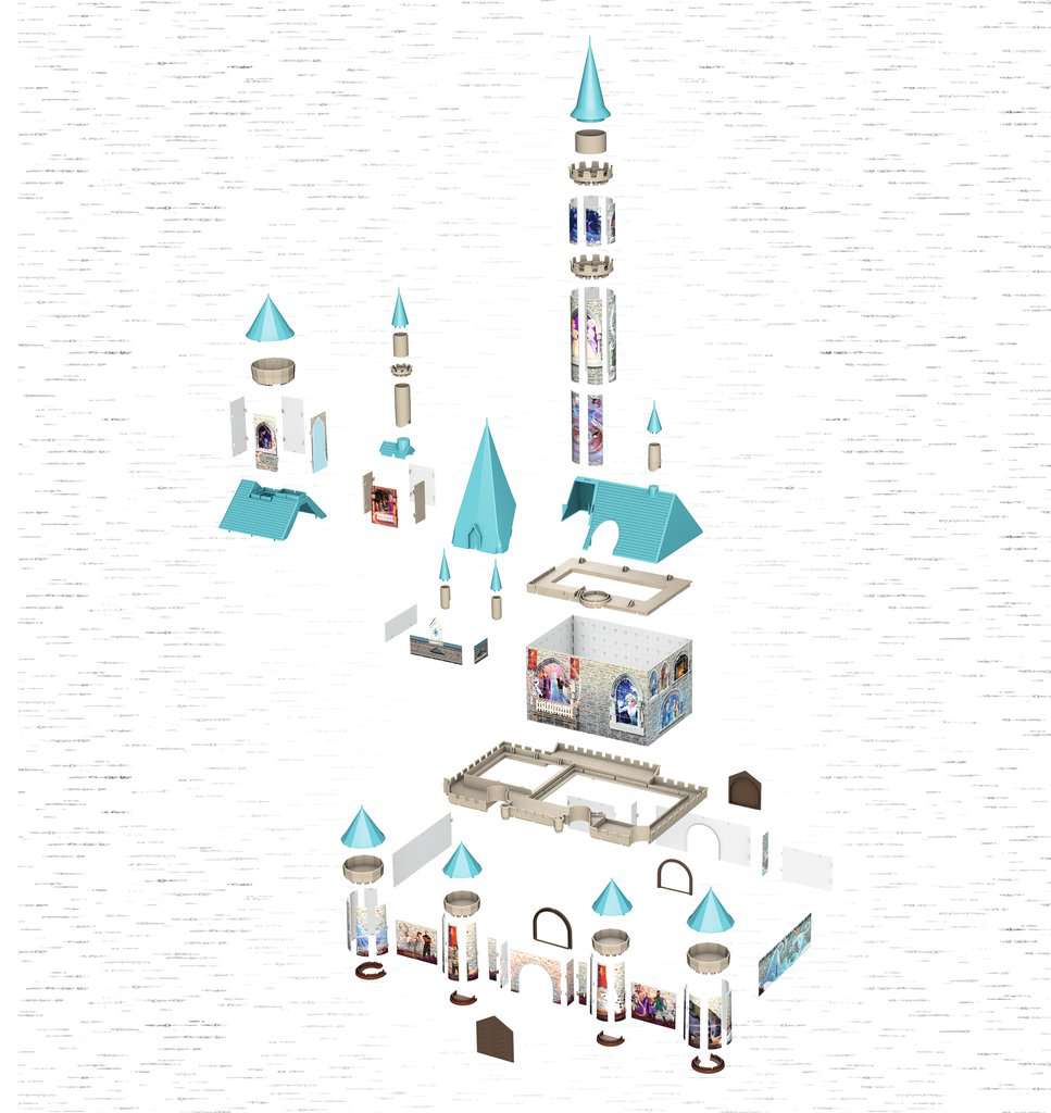 Château de glace et de neige Maison de bricolage Éducation de la petite  enfance Intelligence des enfants Assemblage du modèle 3D Puzzle