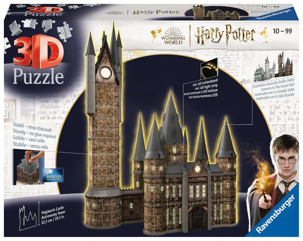 Puzzle 3D Château de Poudlard - La Tour d'Astronomie Harry Potter sur King- jouet