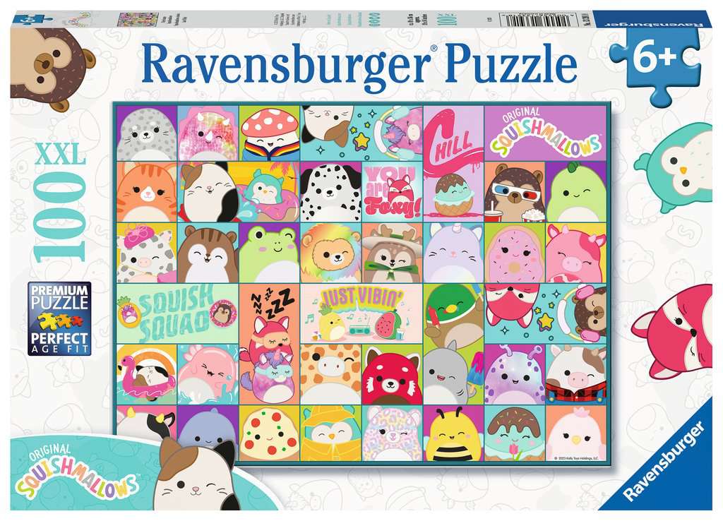 Puzzle 200 p XXL - Une journée avec Squishmallows, Puzzle enfant, Puzzle, Produits