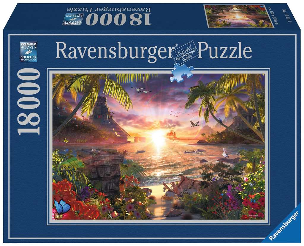 Puzzle 4000 pièces : Coucher de soleil à la ferme - Cdiscount Jeux - Jouets