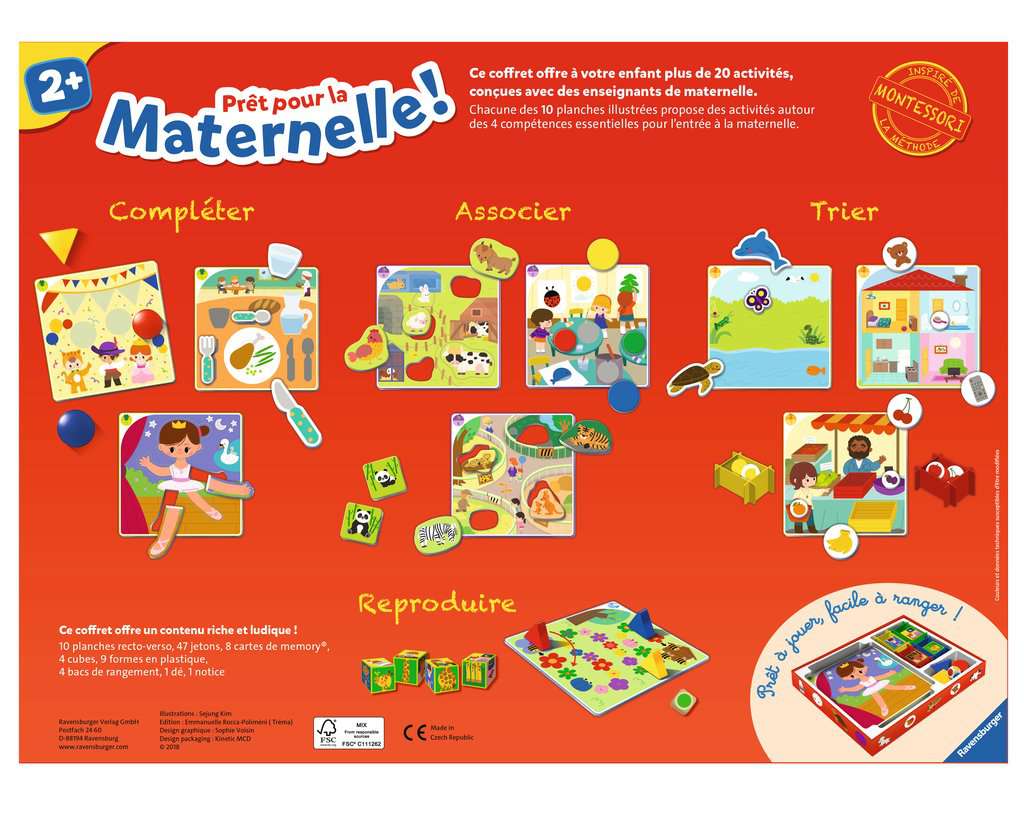 Pret pour l'ecole maternelle 20 activites inspires Montessori