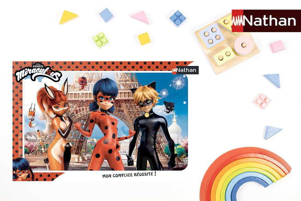 Puzzle cadre 15 pièces : Ladybug (Miraculous) - Jeux et jouets Nathan -  Avenue des Jeux