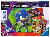 Puzzles 3x49 p - Les aventures de Sonic / Sonic Prime Puzzle;Puzzle enfant - Ravensburger