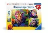 Puzzles 3x49 p - Les bébés de la jungle Puzzle;Puzzle enfant - Ravensburger