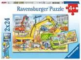 Puzzles 2x24 p - Beaucoup de travail sur le chantier Puzzle;Puzzle enfant - Ravensburger