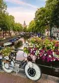 Puzzle 1000 p - Vélo et fleurs à Amsterdam​ Puzzle;Puzzle adulte - Ravensburger