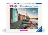 Puzzle 500 p - Maisons flottantes à Smögen, Suède (Puzzle Highlight, Scandinavian) Puzzle;Puzzle adulte - Ravensburger