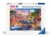 Puzzle 1000 p - Coucher de soleil sur Amsterdam Puzzle;Puzzle adulte - Ravensburger