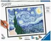 CreArt - 30x40 cm - Van Gogh - La nuit étoilée Loisirs créatifs;Peinture - Numéro d art - Ravensburger