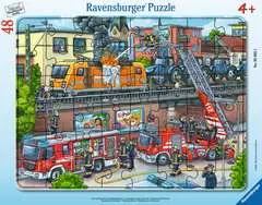 Puzzle cadre 30-48 p - Les pompiers sur la voie ferrée - Image 1 - Cliquer pour agrandir