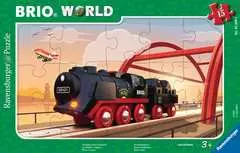 Puzzle cadre 15 p - Locomotive à vapeur / BRIO - Image 1 - Cliquer pour agrandir