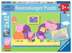Puzzles 2x12 p - A la maison / Peppa pig - Image 1 - Cliquer pour agrandir