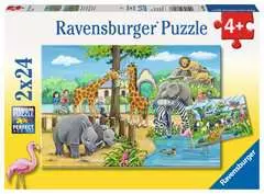 Puzzles 2x24 p - Bienvenue au zoo - Image 1 - Cliquer pour agrandir