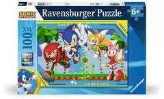 Puzzle 100 p XXl - Knuckles, Sonic, Tails et Amy / Sonic - Image 1 - Cliquer pour agrandir