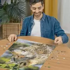 Nathan puzzle 1000 p - Loup gris européen - Image 5 - Cliquer pour agrandir
