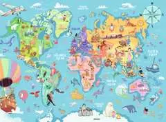 Puzzle 100 p XXL - La carte du monde - Image 2 - Cliquer pour agrandir