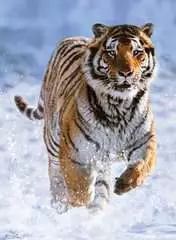 Puzzle 500 p - Tigre dans la neige - Image 2 - Cliquer pour agrandir