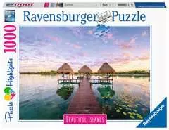 Puzzle 1000 p - Vue sur les tropiques (Puzzle Highlights, Îles de rêve) - Image 1 - Cliquer pour agrandir