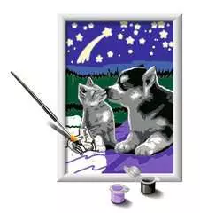 Numéro d'art - 13x18cm - Chiot Husky et son compagnon le chaton - Image 3 - Cliquer pour agrandir