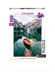 Nathan puzzle 500 p - Les barques du lac de Braies, Italie - Image 1 - Cliquer pour agrandir