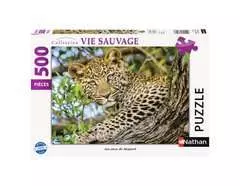 Nathan puzzle 500 p - Les yeux du léopard - Image 1 - Cliquer pour agrandir