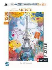 Nathan puzzle 1500 p - Tour Eiffel multicolore - Image 1 - Cliquer pour agrandir