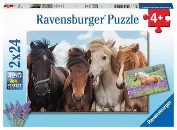Puzzles 2x24 p - L amour des chevaux Puzzle;Puzzle enfant - Image 1 - Ravensburger