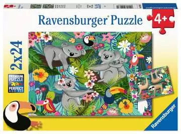 Puzzles 2x24 p - Koalas et paresseux Puzzle;Puzzle enfant - Image 1 - Ravensburger