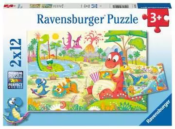 Mes dinos préférés        2x12p Puzzle;Puzzle enfant - Image 1 - Ravensburger