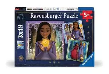 Puzzles 3x49 p - Le souhait d Asha / Disney Wish Puzzle;Puzzle enfant - Image 1 - Ravensburger