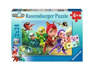Puzzles 2x24 p - Les défenseurs des animaux / Petronix Defenders Puzzle;Puzzle enfant - Image 1 - Ravensburger