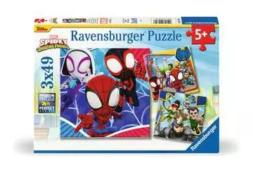 Puzzles 3x49 p - Spidey, le lanceur de toile Puzzle;Puzzle enfant - Image 1 - Ravensburger