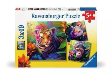 Puzzles 3x49 p - Les bébés de la jungle Puzzle;Puzzle enfant - Image 1 - Ravensburger
