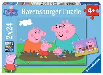 Puzzles 2x24 p - La vie de famille / Peppa Pig Puzzle;Puzzle enfant - Image 1 - Ravensburger