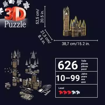 Puzzle 3D Château Poudlard illuminé - Tour d Astronomie / H.Potter Puzzle 3D;Puzzles 3D Objets iconiques - Image 5 - Ravensburger