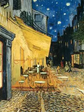 Puzzle 1000 p Art collection - Terrasse de café, le soir / Vincent Van Gogh Puzzle;Puzzle adulte - Image 1 - Ravensburger