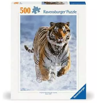 Puzzle 500 p - Tigre dans la neige Puzzle;Puzzle adulte - Image 1 - Ravensburger