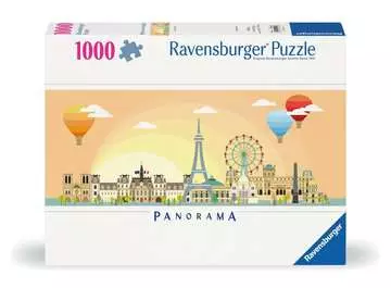 Puzzle 1000 p - Une journée à Paris (Panorama) Puzzle;Puzzle adulte - Image 1 - Ravensburger