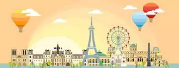 Une journée à Paris (Panorama) Puzzle;Puzzle adulte - Image 2 - Ravensburger