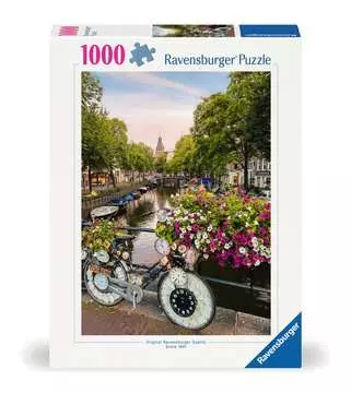 Vélo et fleurs à Amsterdam​ Puzzle;Puzzle adulte - Image 1 - Ravensburger