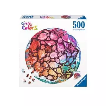Puzzle rond 500 p - Coquillages (Circle of Colors) Puzzle;Puzzle adulte - Image 1 - Ravensburger