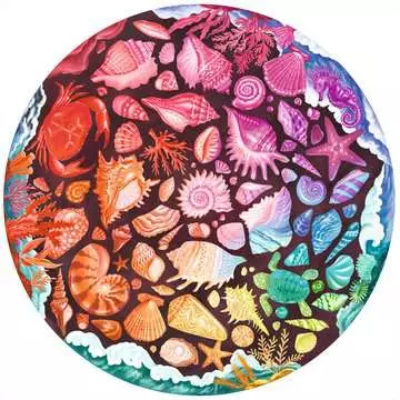 Puzzle rond 500 p - Coquillages (Circle of Colors) Puzzle;Puzzle adulte - Image 2 - Ravensburger