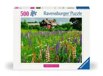 Puzzle 500 p - Ferme en Suède (Puzzle Highlight, Scandinavian) Puzzle;Puzzle adulte - Image 1 - Ravensburger