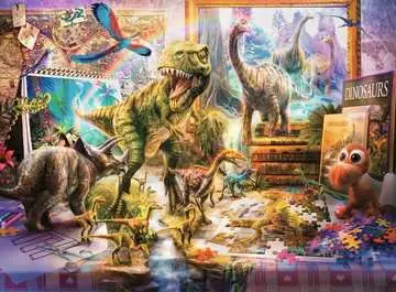 Puzzle 100 p XXL - Dinosaures dans la chambre Puzzle;Puzzle enfant - Image 2 - Ravensburger