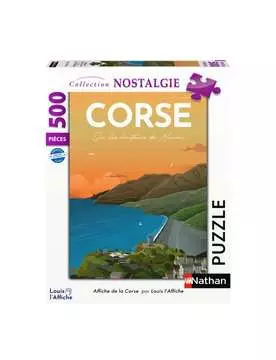 Nathan puzzle 500 p - Affiche de la Corse / Louis l Affiche Puzzle Nathan;Puzzle adulte - Image 1 - Ravensburger
